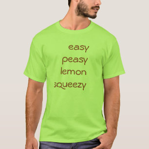 T-shirt limão peasy fácil squeezy