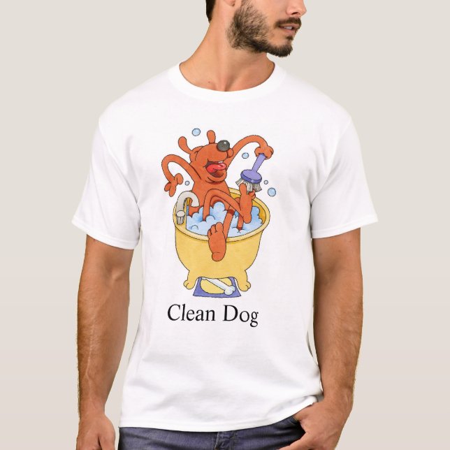 T-shirt Limpe o cão (Frente)
