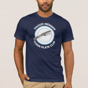 T-shirt Limpe o membro fundador do clube da placa