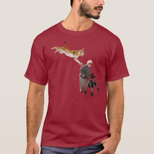 T-shirt Lince contra a mulher adulta