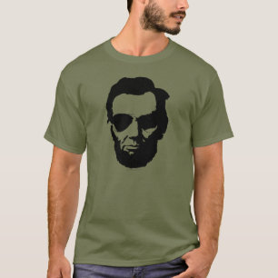 T-shirt Lincoln com óculos de sol aviador - Preto