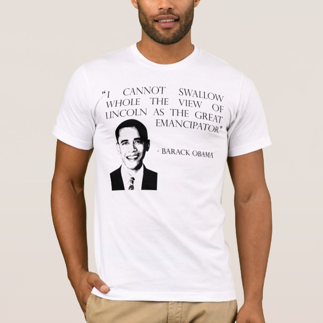 T-shirt Lincoln como o grande emancipator (Frente)