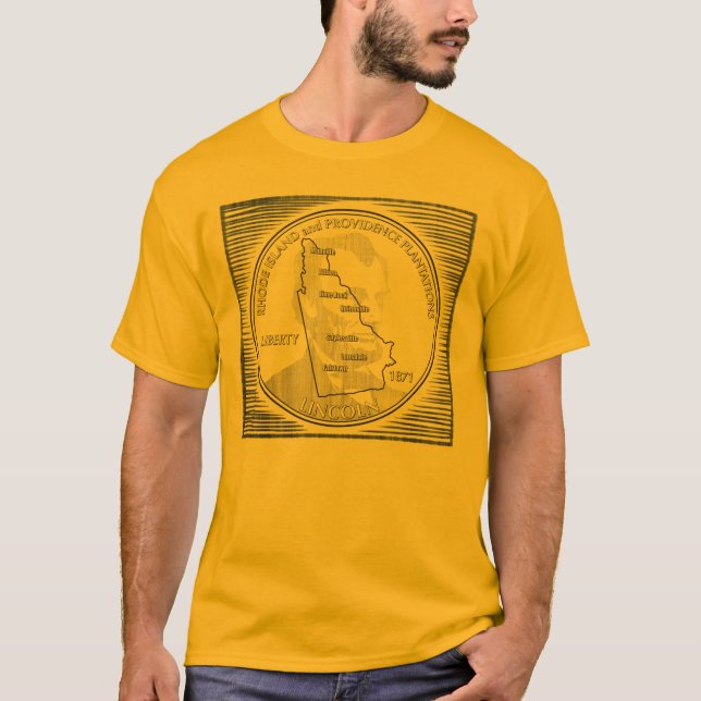 T-shirt Lincoln Rhode - ilha (Frente)