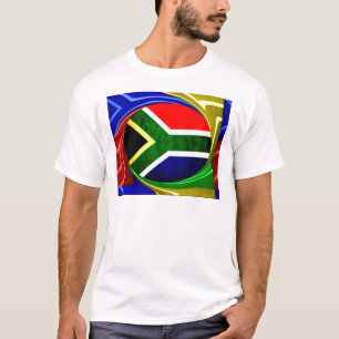 T-shirt Linda África do Sul - Bandeira Nacional Colorido M