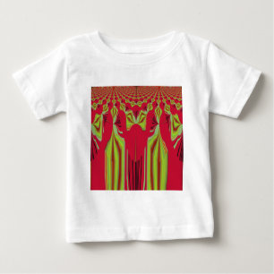 T-shirt Linda e adorável arte tribal africana vermelha e a