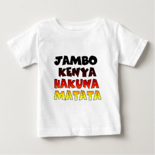 T-shirt Linda Jambo Kenya Hakuna Matata Lovely Art