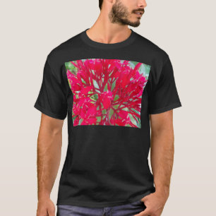 T-shirt Lindas flores vermelhas incríveis