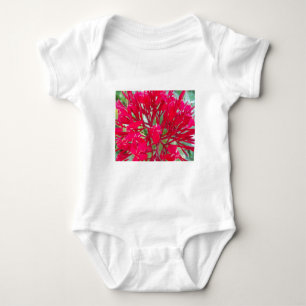 T-shirt Lindas flores vermelhas incríveis Criança Creeper