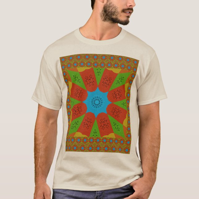 T-shirt Lindas incríveis cores Design femininas africanas. (Frente)