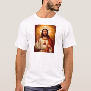T-shirt Lindo religioso, Sagrado Coração de Jesus