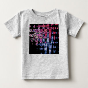 T-shirt Lindo Roxo Claro, Cinza Cinza e Aquarela Preta
