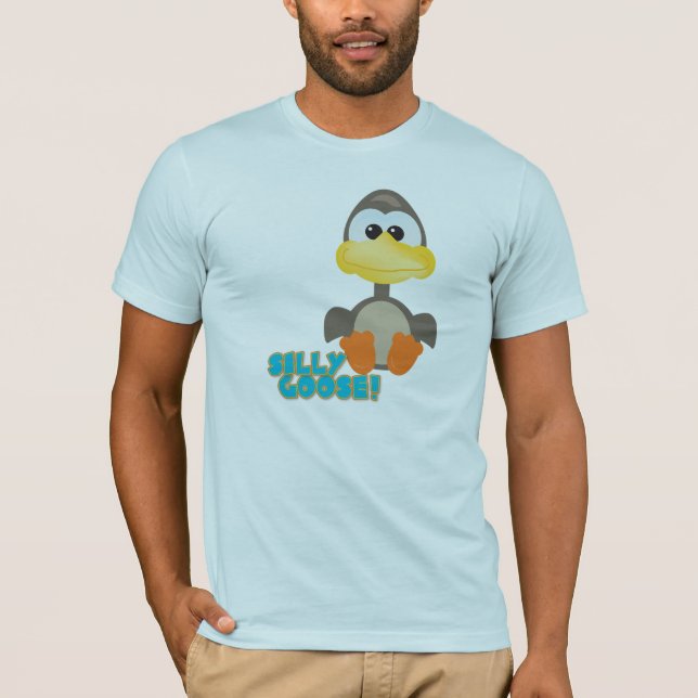 T-shirt Lindos Goofkins, ganso bobo (Frente)