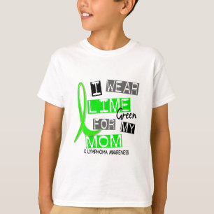 T-shirt Linfoma eu visto o verde limão para minha mamã 3