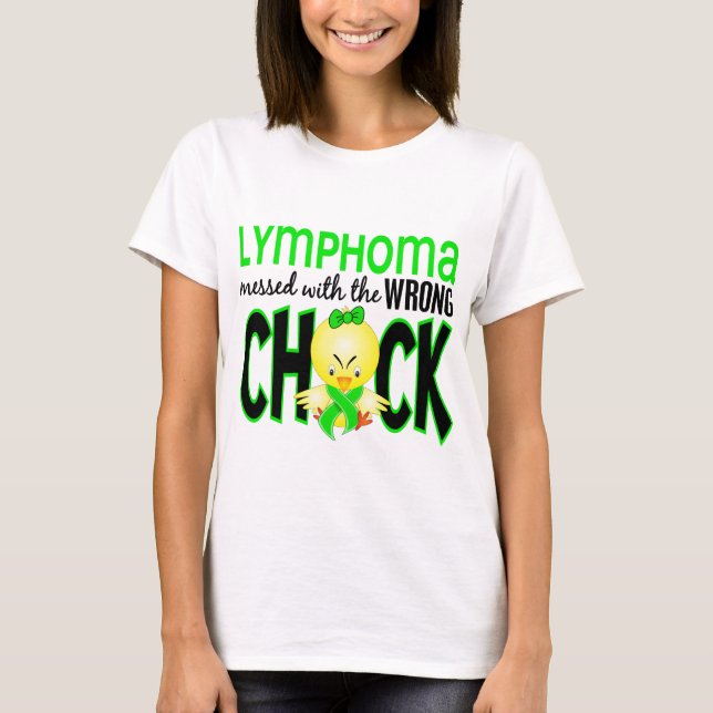 T-shirt Linfoma sujado com o pintinho errado (Frente)