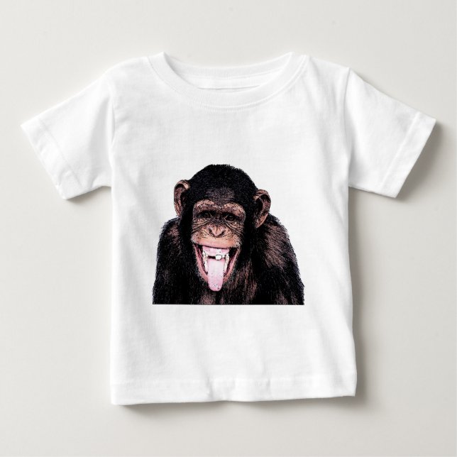 T-shirt Língua chimpanzé (Frente)