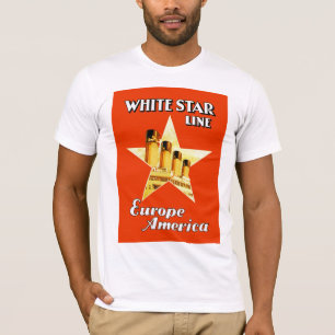 T-shirt Linha branca da estrela