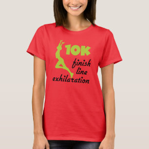 T-shirt Linha de Término Verde de 10.000