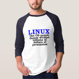 T-shirt Linux. As pessoas do ósmio escolhem…