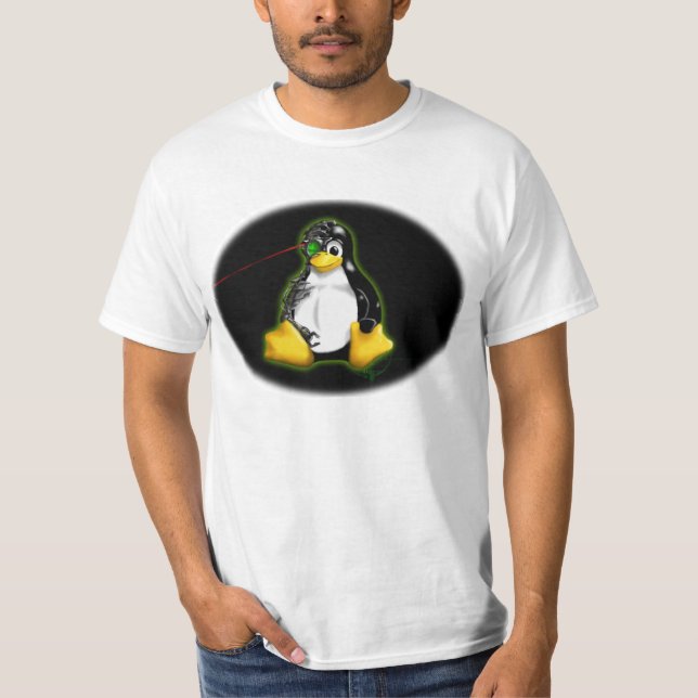 T-shirt Linux assimilá-lo-á (Frente)