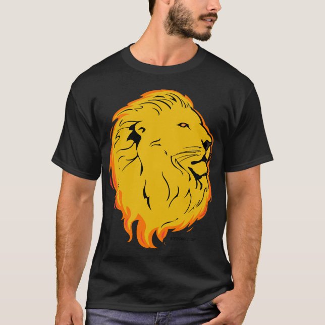 T-shirt Lion Art Design (Frente)