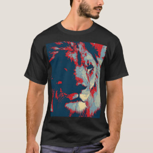 T-shirt Lion de pop Art