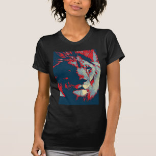 T-shirt Lion de pop Art