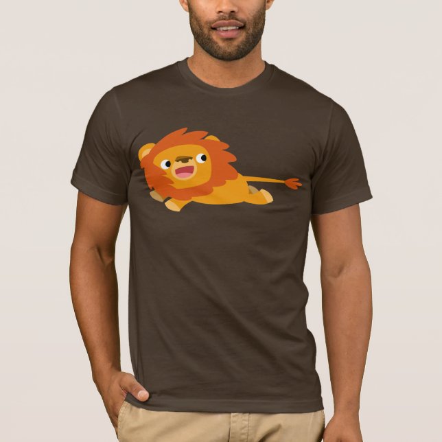 T-Shirt Lion Lion De Animação Cortada (Frente)