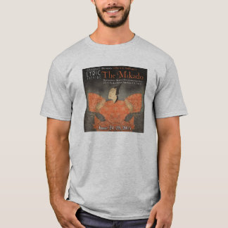 T-shirt lírico do molde do teatro -- O Mikado 2014
