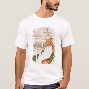 T-shirt Lisbeth com uma tulipa amarela