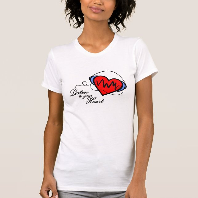 T-shirt Listen to your heart (Frente)