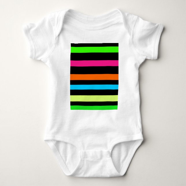 T-shirt Listras de neon (Frente)