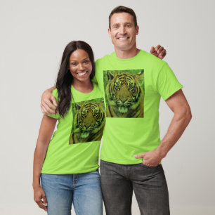 T-shirt Listras de Tigre Safari Selva Gato Animal