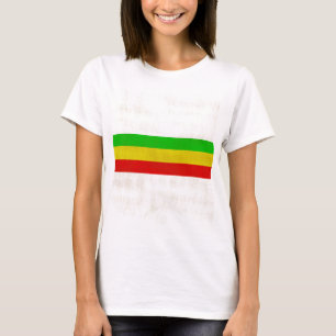T-shirt Listras sujas de Rasta