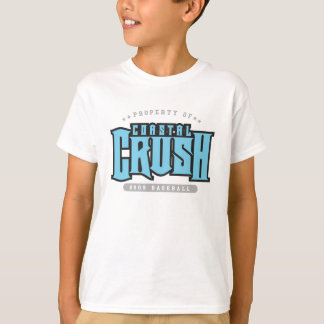 T-shirt litoral do esmagamento/fritadas