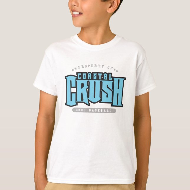 T-shirt litoral do esmagamento/fritadas (Frente)