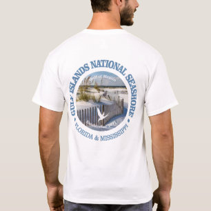 T-shirt Litoral do nacional das ilhas do golfo