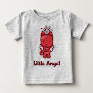 T-shirt "Little Angel... Pequeno Diabo" Criança Creeper