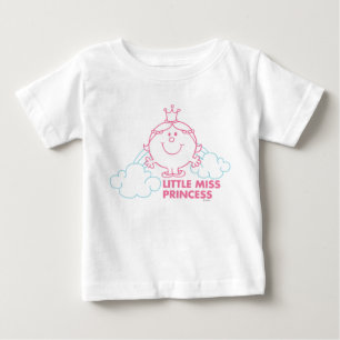 T-shirt Little Miss Princesa Cabeça Nas Nuvens