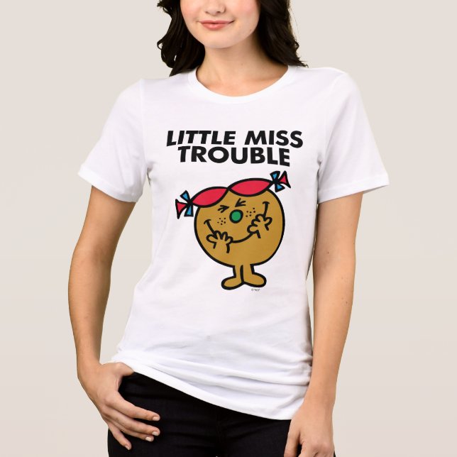T-shirt Little Miss Trouble | Risos (Frente)
