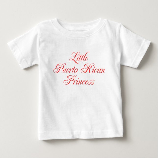 T-shirt Little Puerto Rican Princess (Frente)
