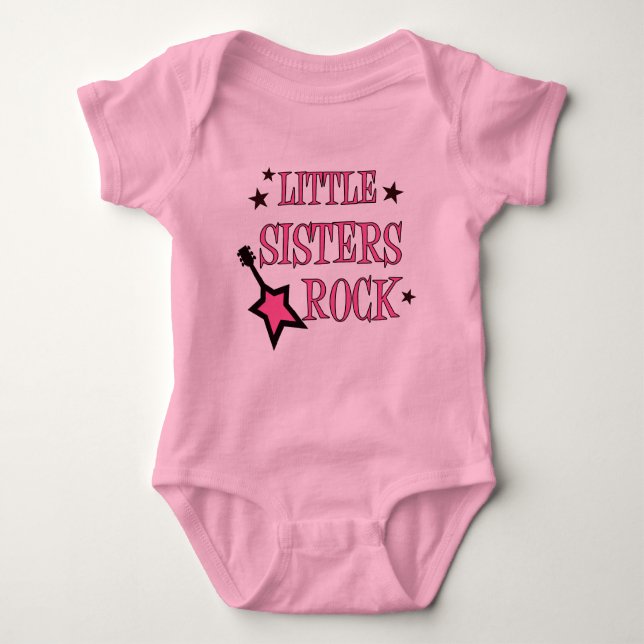 T-shirt Little Sisters Rock (Frente)