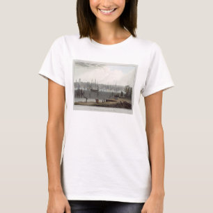 T-shirt Liverpool, tomado do lado oposto do riv