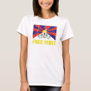 T-shirt livre da bandeira de Tibet