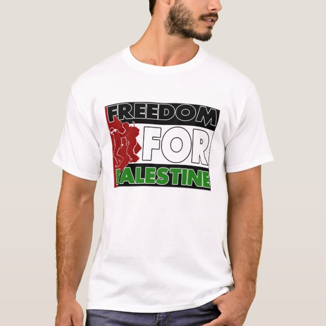 t-shirt livre de Palestina (Frente)