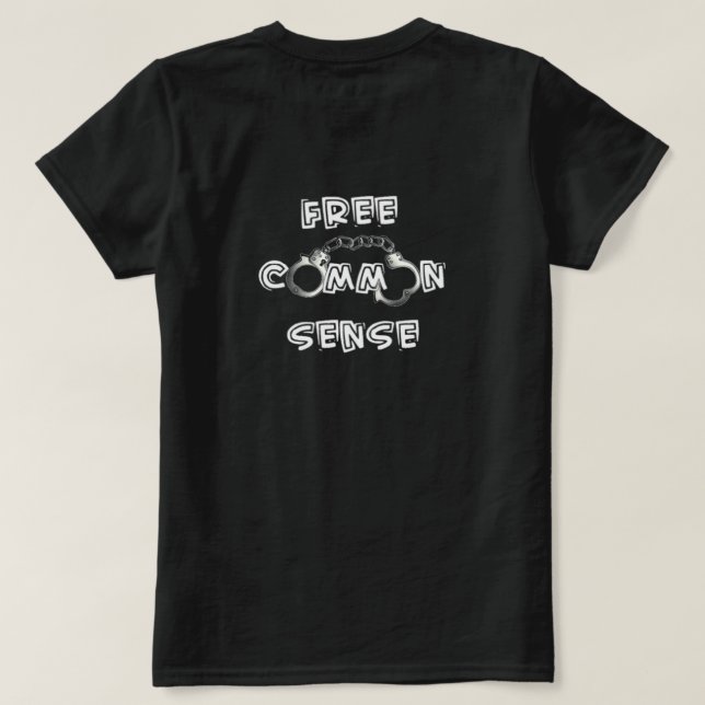 T-Shirt Livre de Sentido Comum (Verso do Design)
