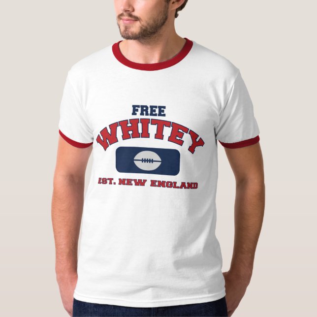 T-shirt livre do clássico da grelha de Whitey (Frente)