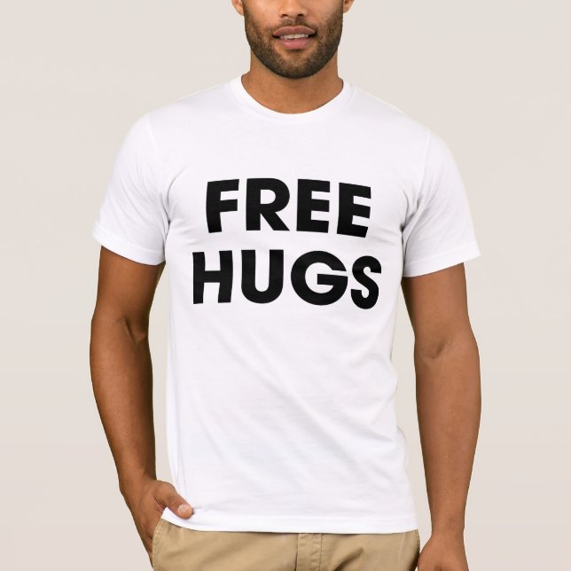 T-shirt livre dos abraços (Frente)