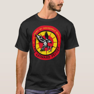 T-Shirt Livre Leonard Peltier Clássico