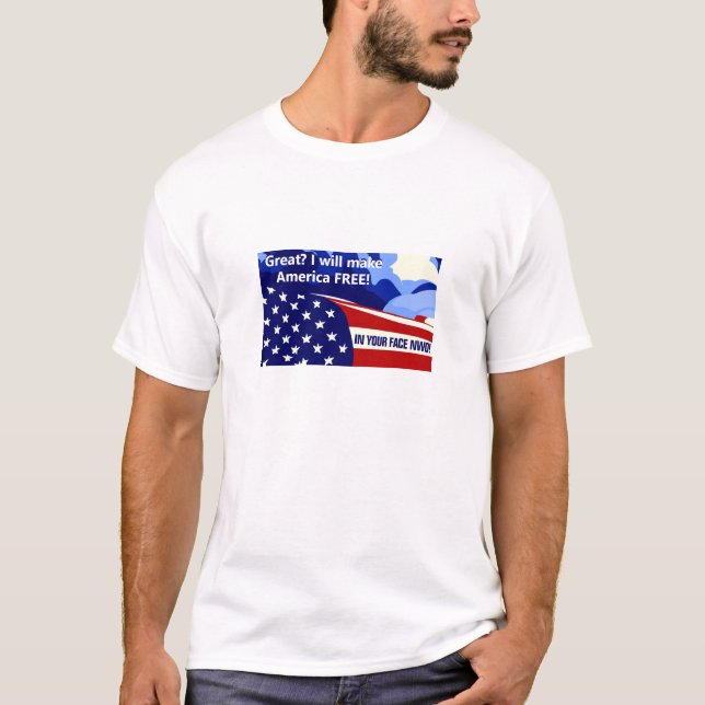 T-Shirt Livre Novamente (leve) (Frente)