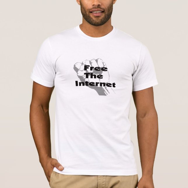 T-shirt Livre o Internet (Frente)